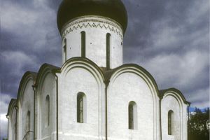 СОБОР СПАСА ПРЕОБРАЖЕНИЯ, 1152 — 1157. Вид с северо-запада. 1988